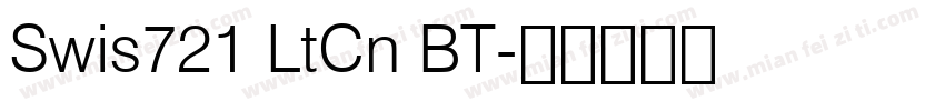 Swis721 LtCn BT字体转换